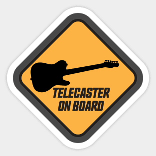 Telecaster on Board Sticker